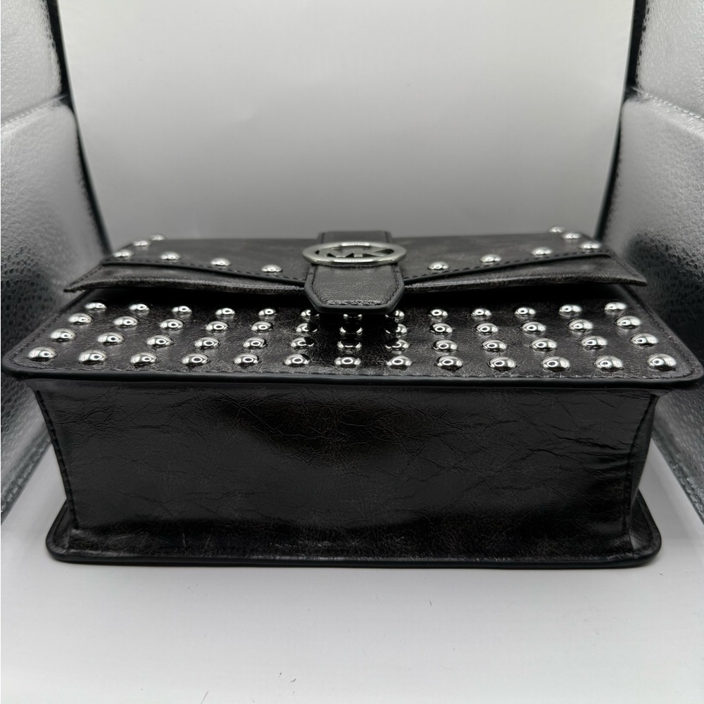 Greenwich Small Studded Distressed Black - 8"W X 6"H X 3"D Crossbody Bag NWT - Picture 6 of 15